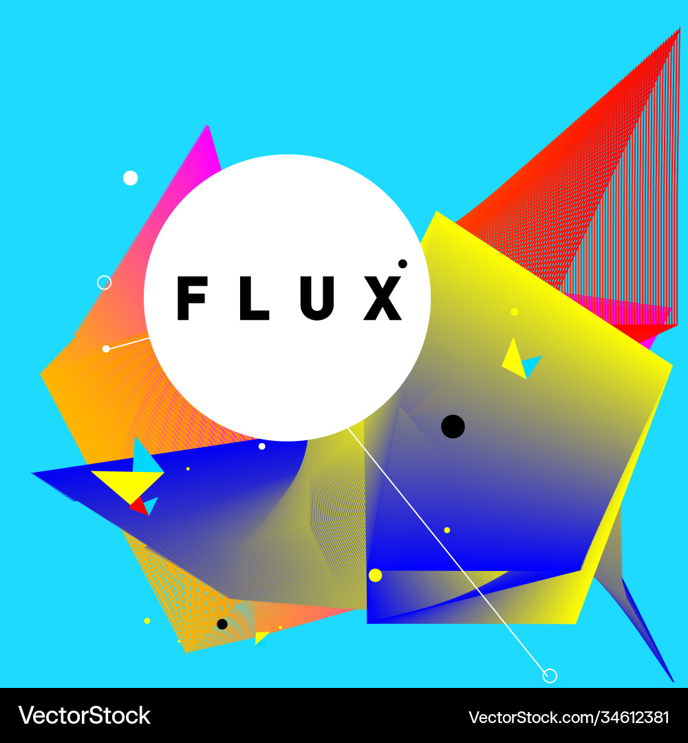3d colorful wave background dynamic flux effect 3d colorful wave background dynamic flux effect Vector Image