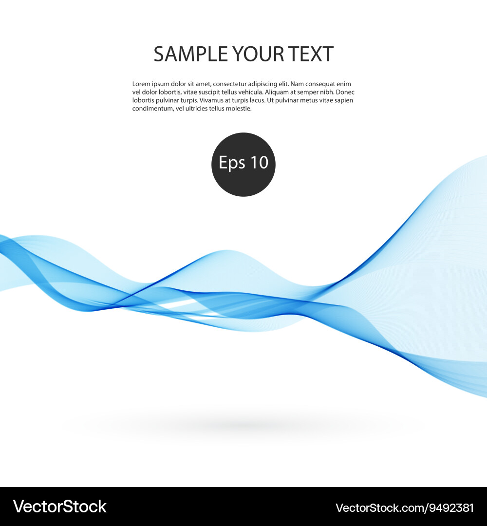 Abstract colorful background with wave Vector Image
