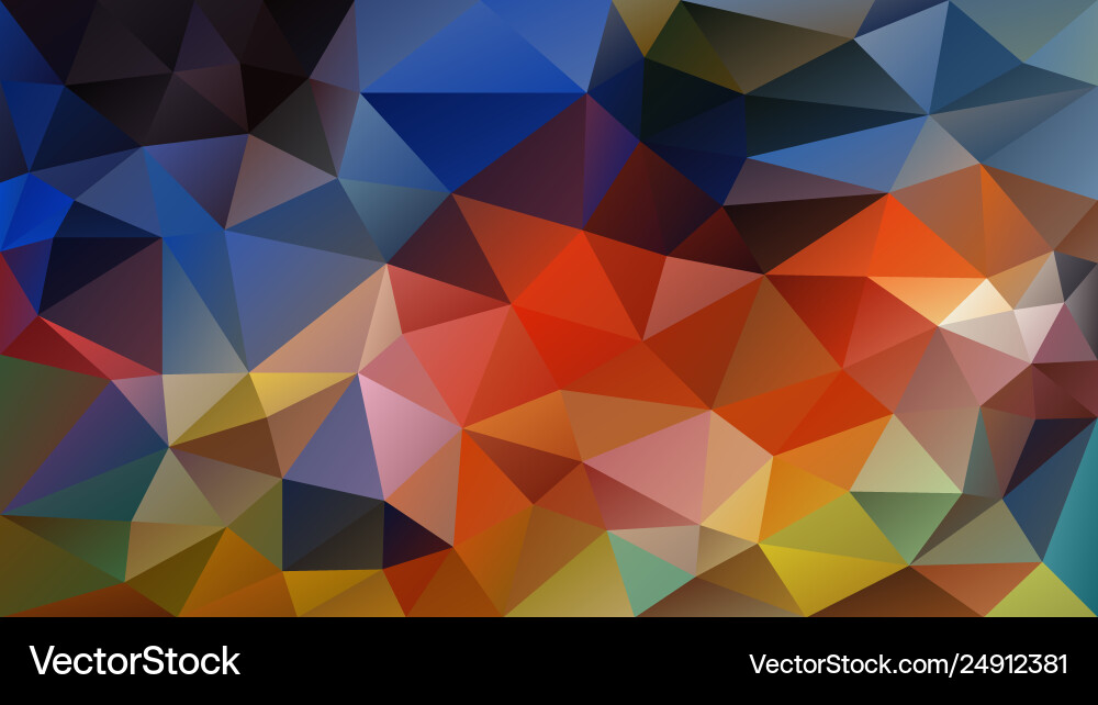 Abstract irregular polygon background colorful vector image