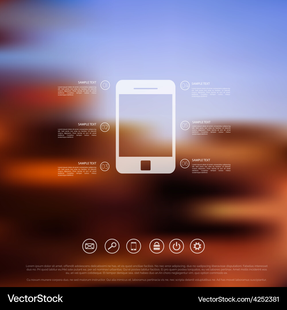 Defocused abstract texture background with web vector image