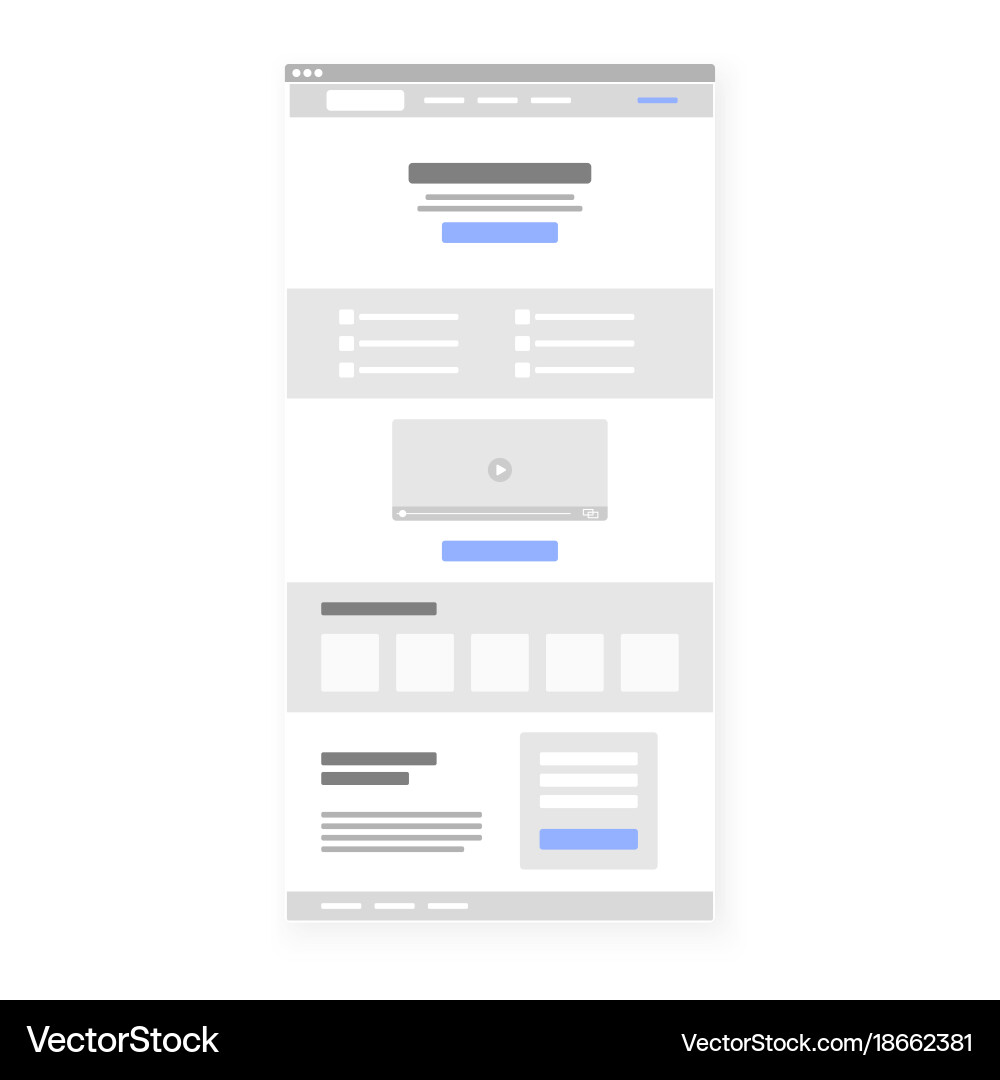 Landing Page Call to Action Template vector image