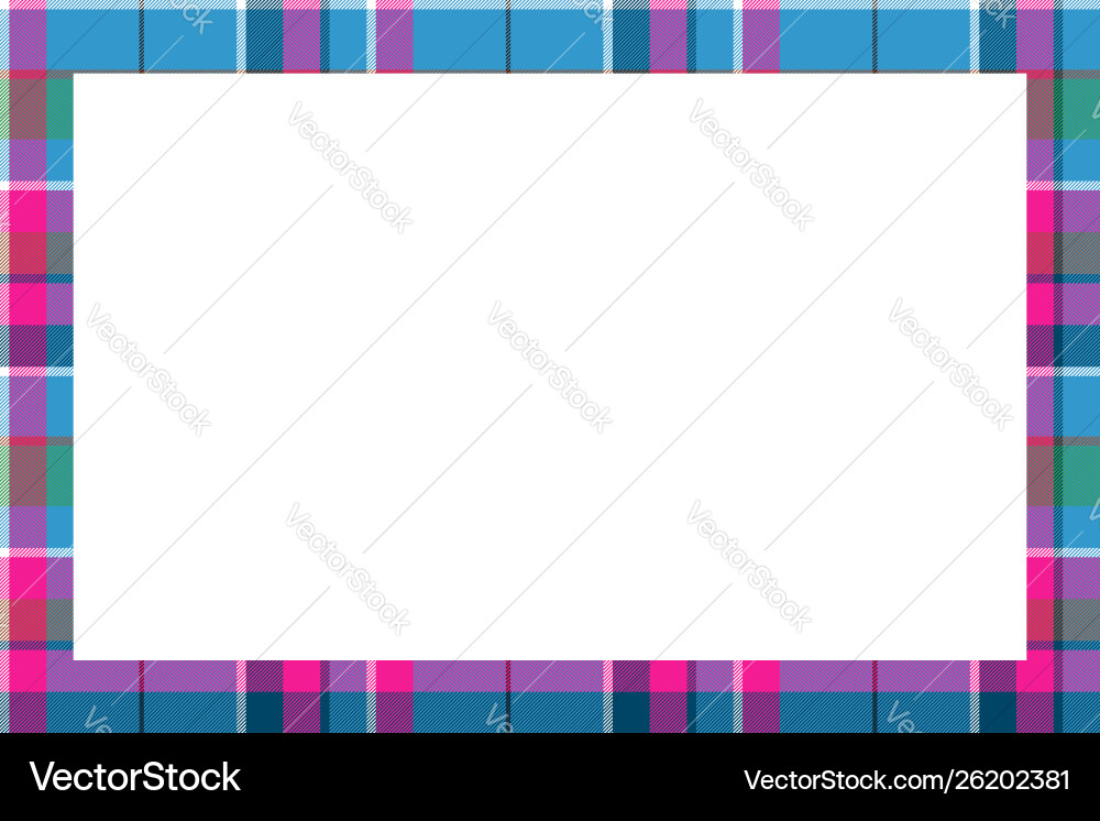 Rectangle frame vintage pattern design template Vector Image