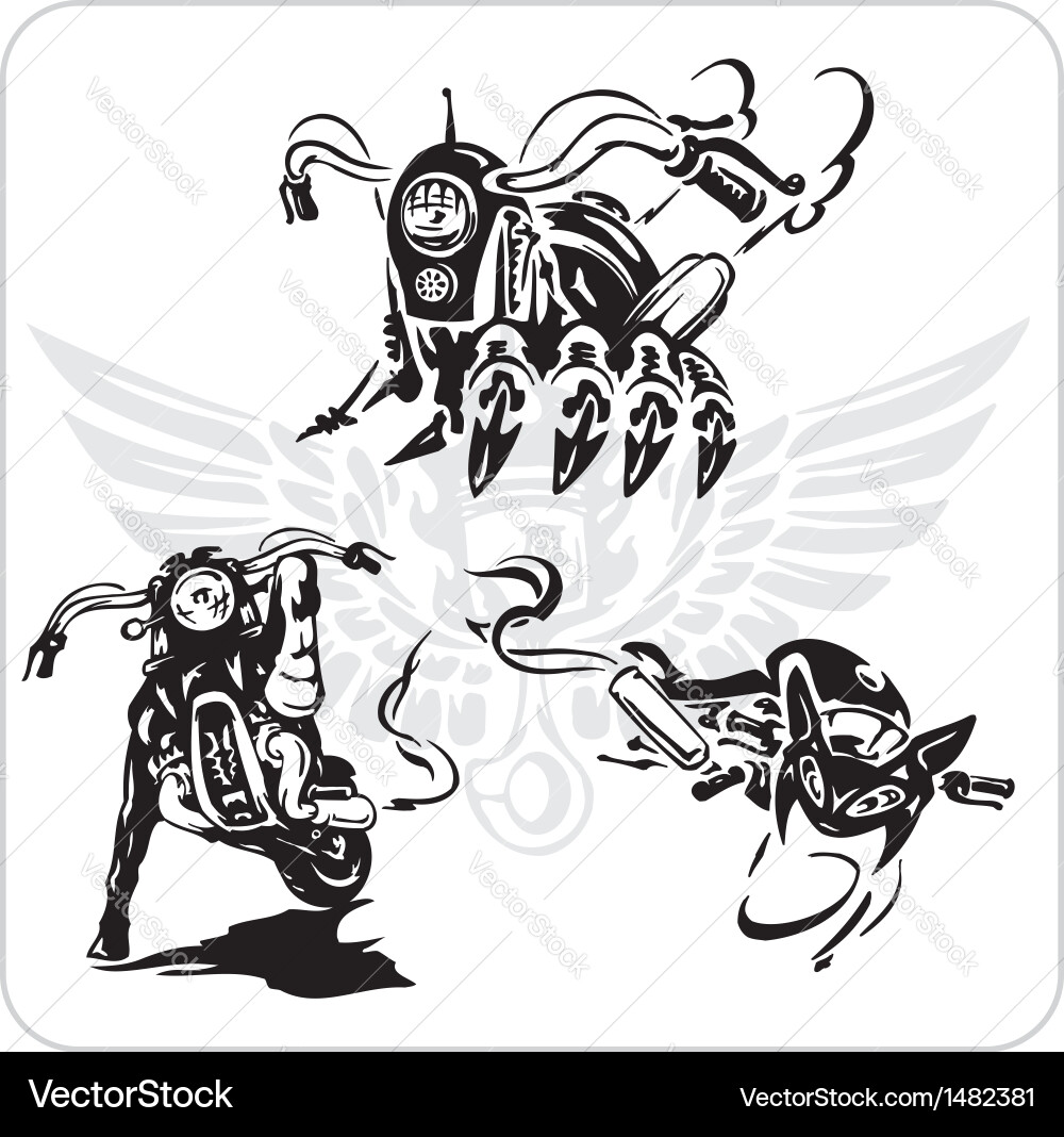 Set - bike symbol Vector Image