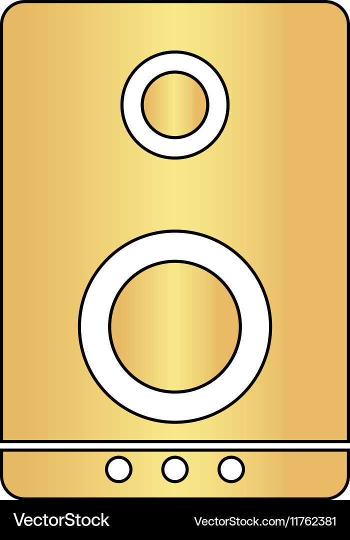 Speaker computer symbol vector image