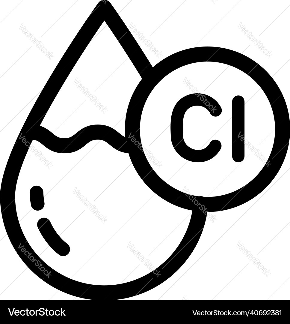 Wasser mit Chlorleitung Icon einfach Wasser mit Chlorleitung Icon einfach vektorbild