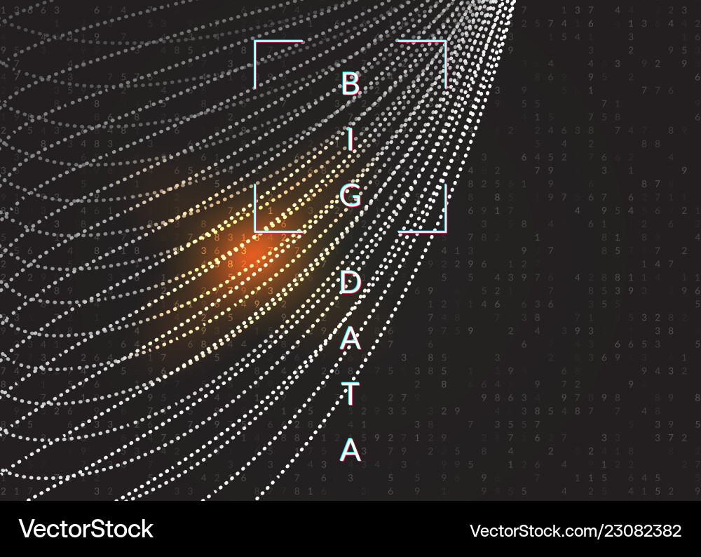 Big data background technology for visualization Big data background technology for visualization vector image