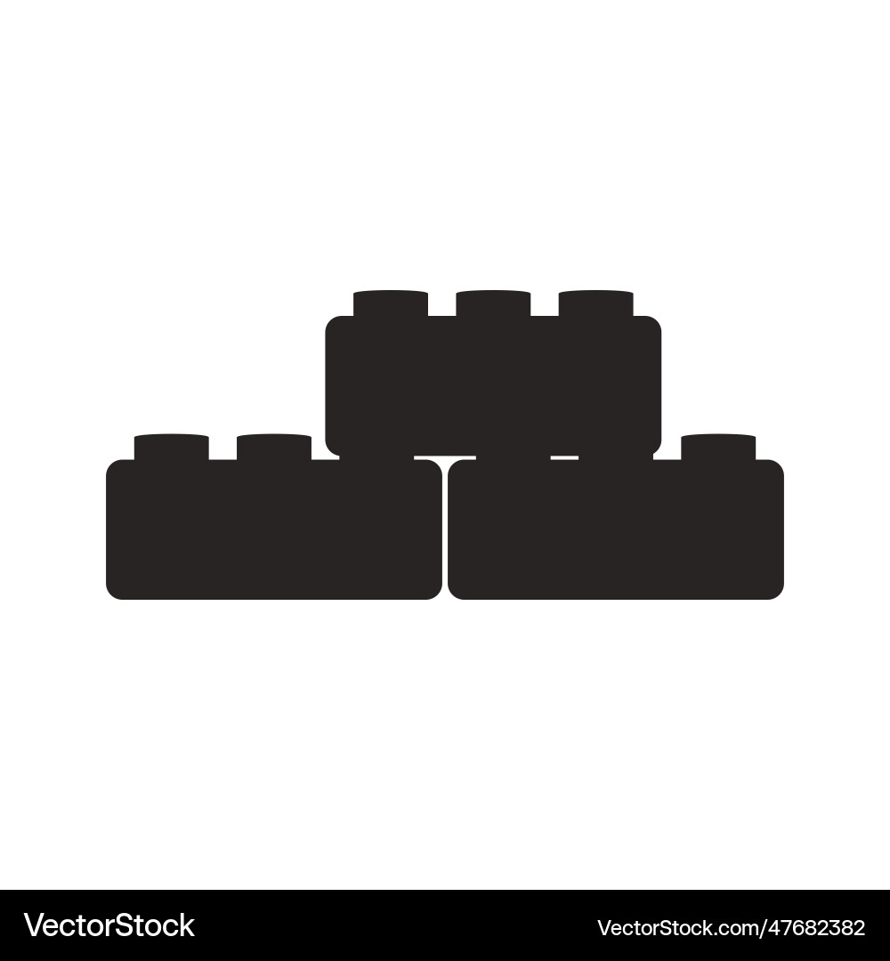Building Blocks Icon vector image