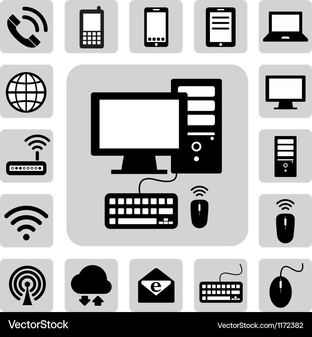 Computer Icons - Storage & Network vector image