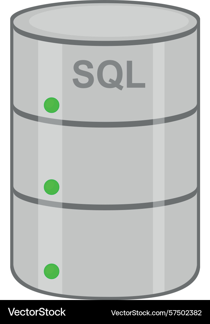 Concept icon data base sql vector image
