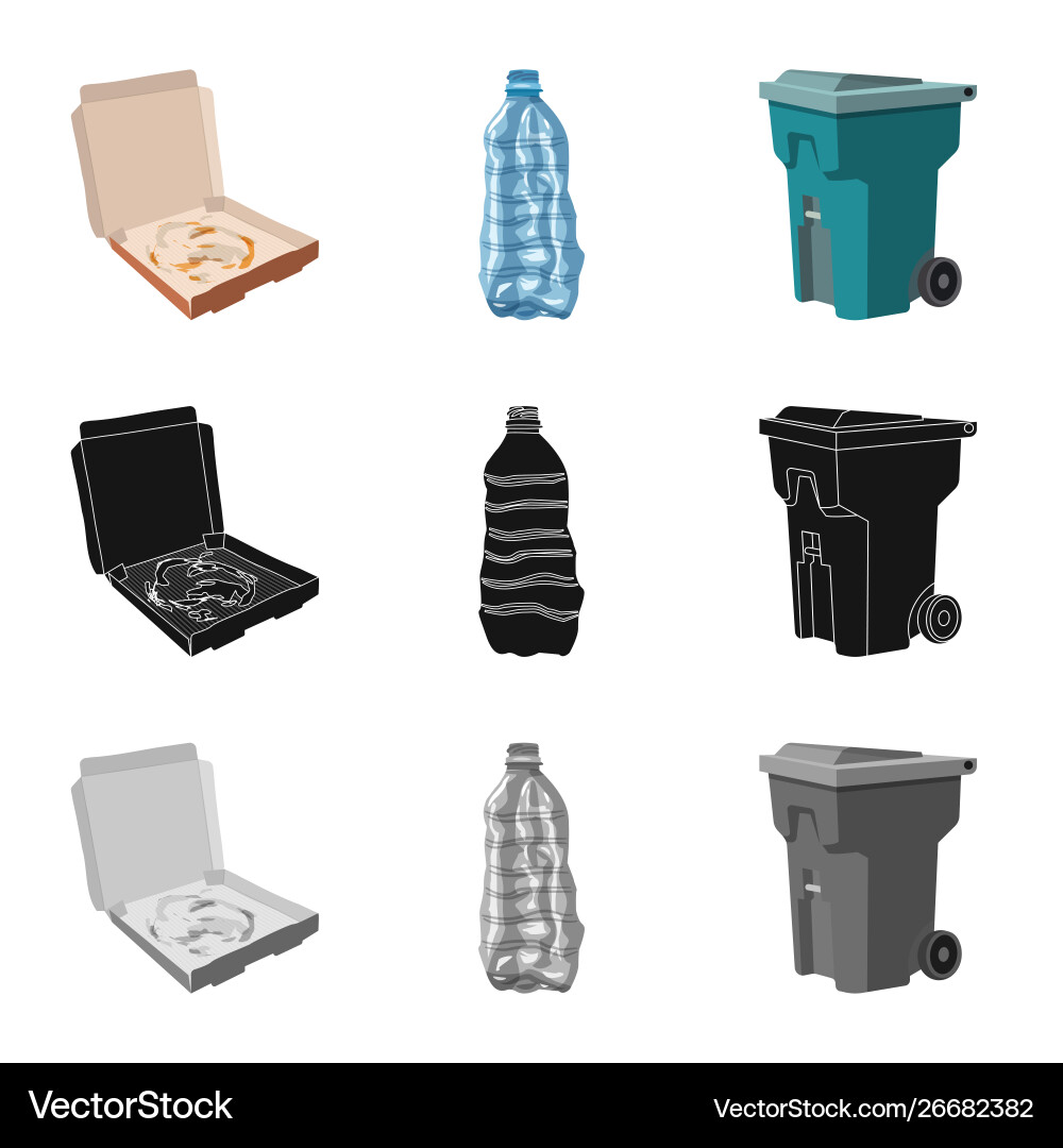 Isolated object refuse and junk logo Isolated object refuse and junk logo vector image