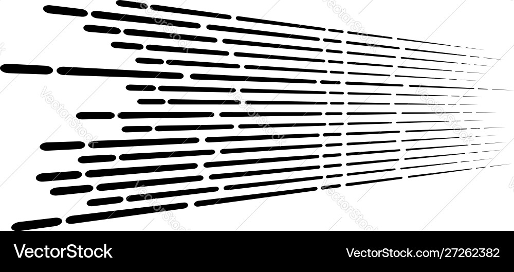 Random 3d dashed lines in perspective segmented Random 3d dashed lines in perspective segmented vector image