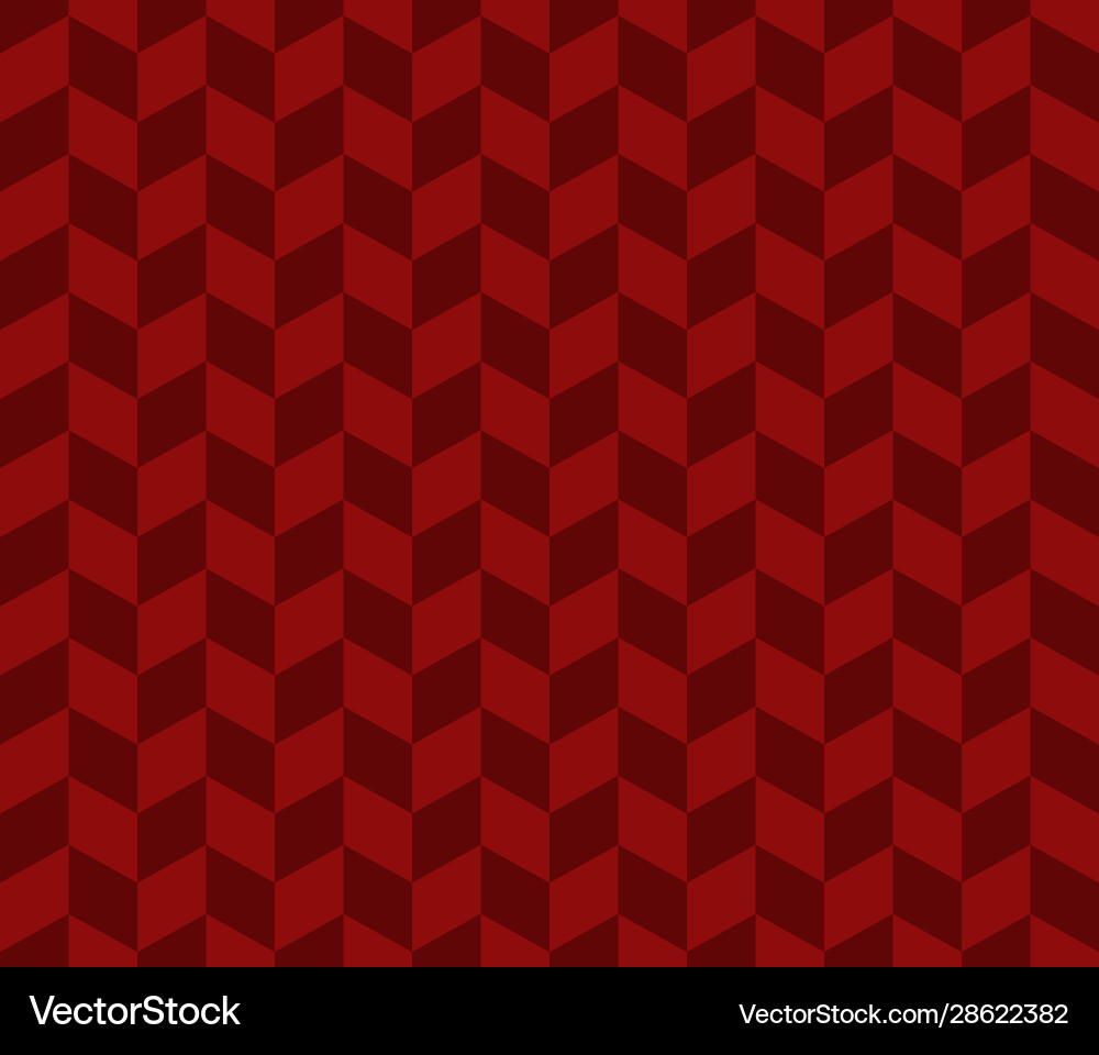 Red herringbone check pattern vector image