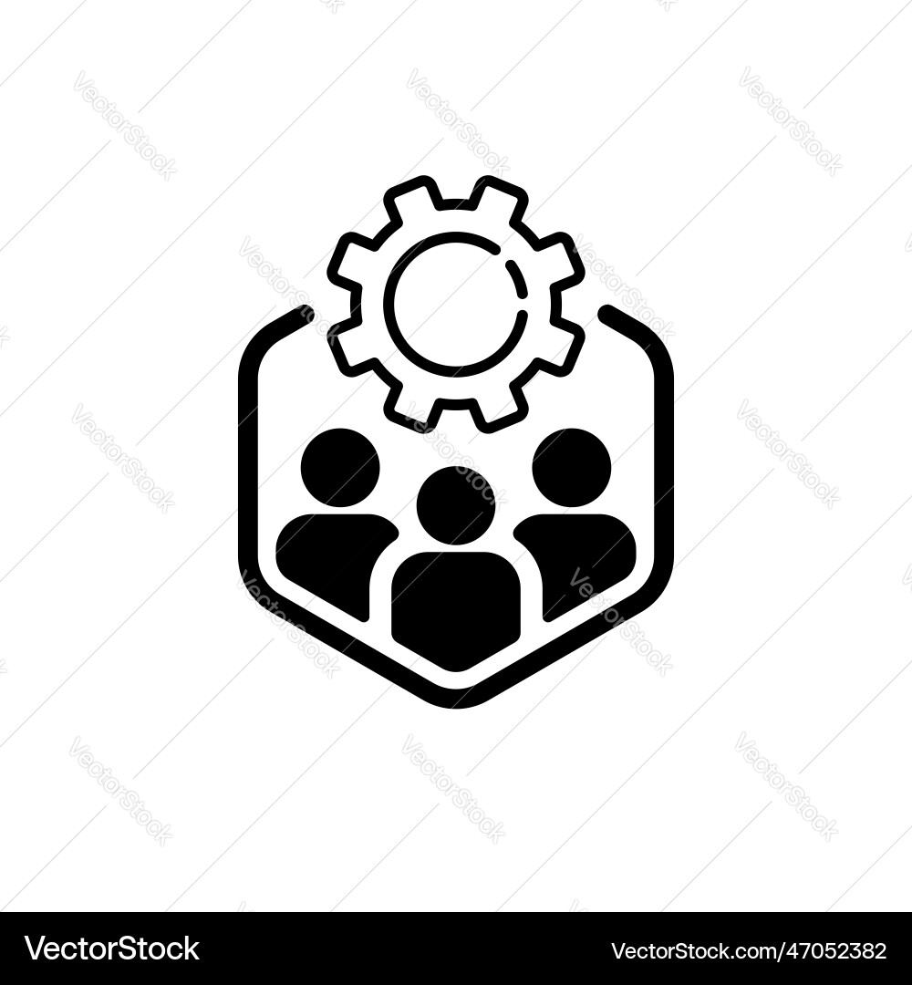 Teamwork development like execute icon Teamwork development like execute icon vector image