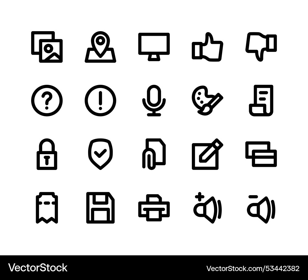 User interface icons User interface icons vector image