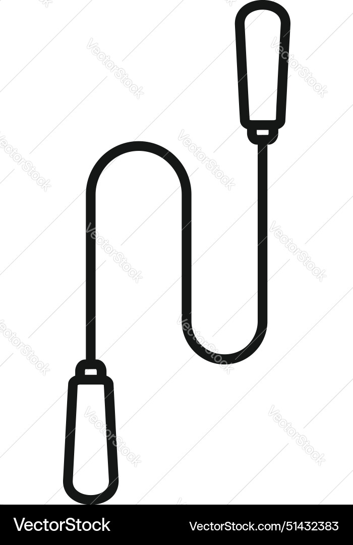 A jump rope symbol Royalty Free Vector Image - VectorStock