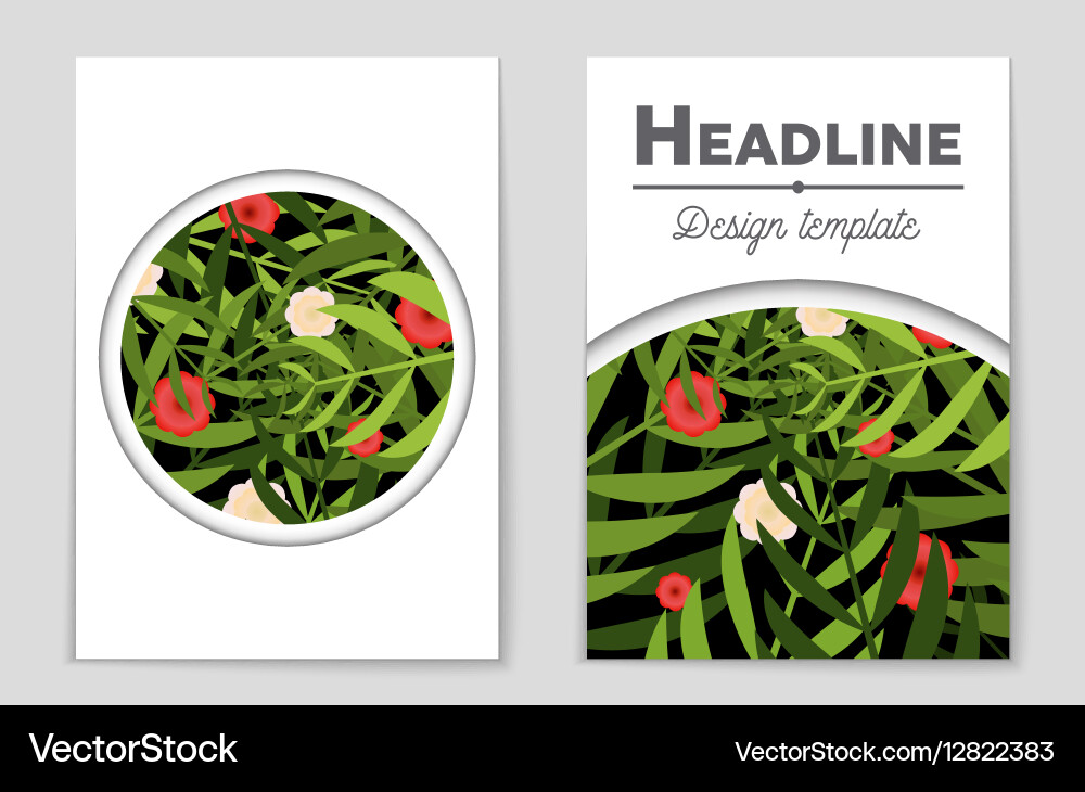 Abstract layout background set for art Vector Image