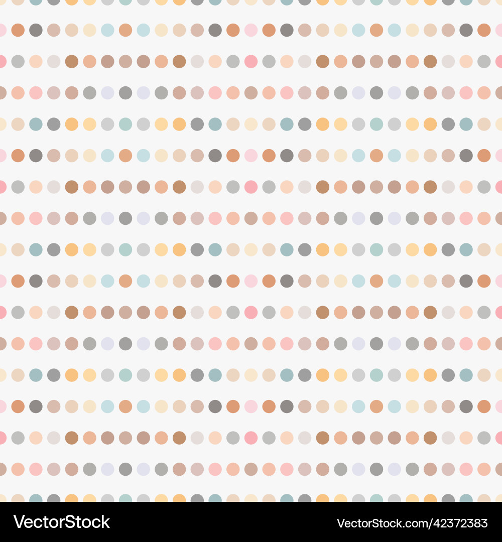 Abstract pastel pattern with colorful dots vector image