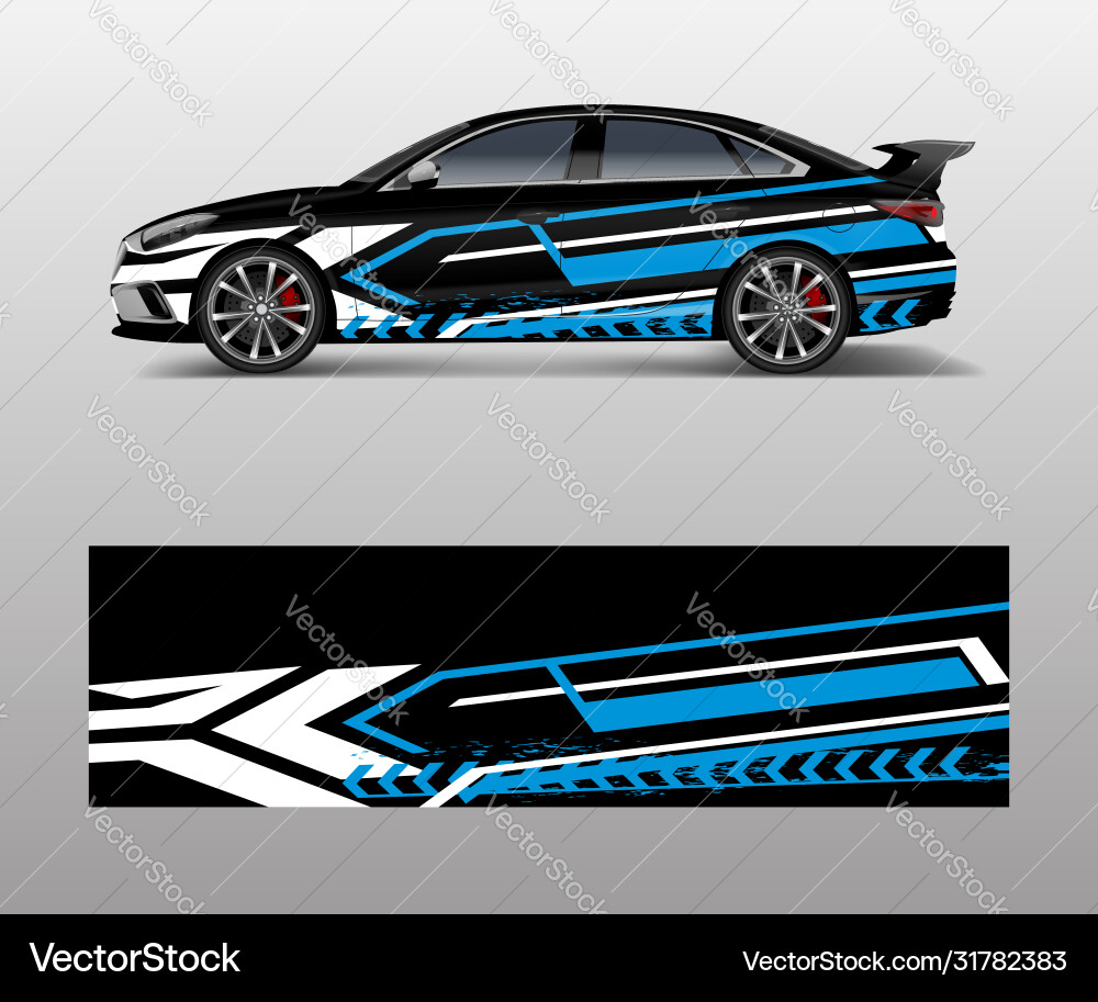 Abstract Racing Wrap Pattern vector image