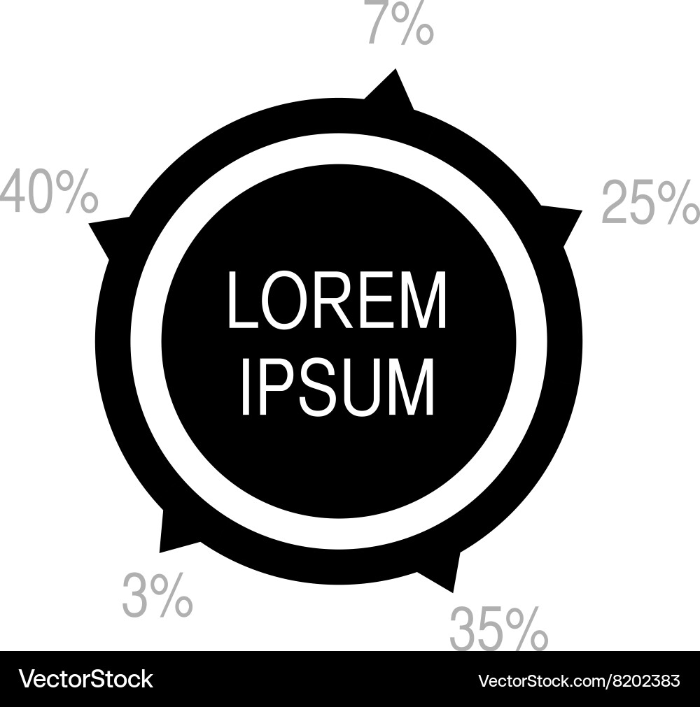 Business data graph chart analytics vector image