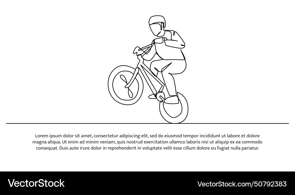 Continuous line design of a child was having fun Continuous line design of a child was having fun vector image