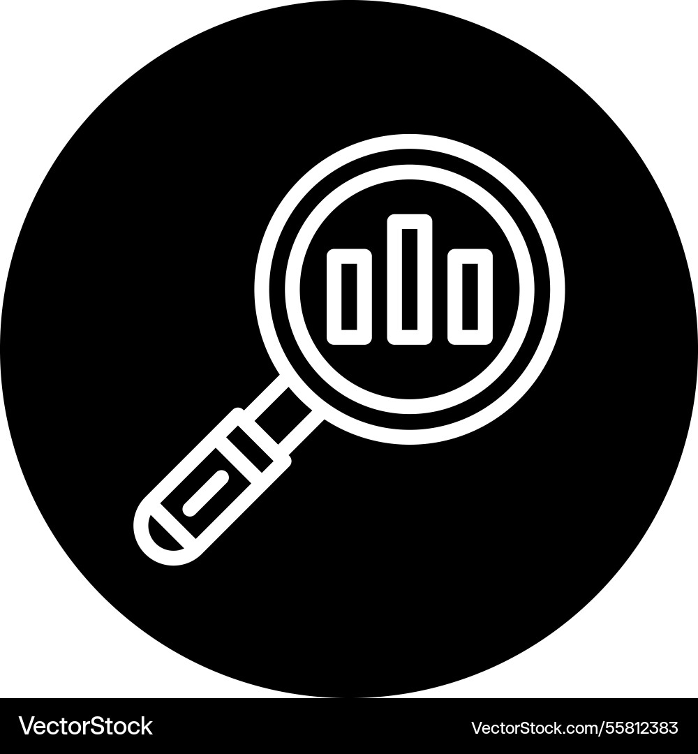 Data analytic icon design Vector Image