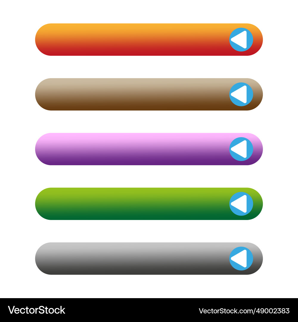 Empty button templates eps Empty button templates eps vector image