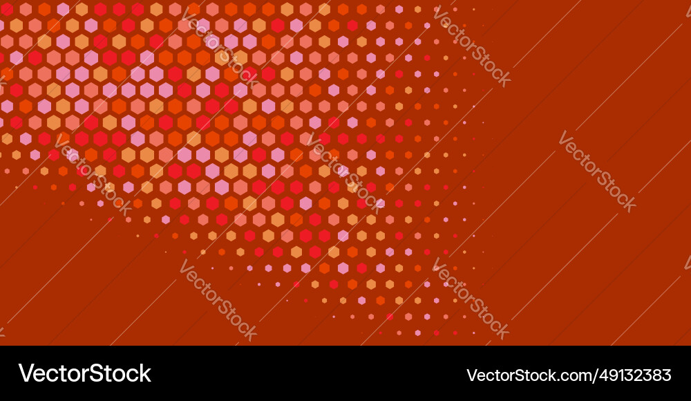 Geometric abstract hexagon multi color background vector image