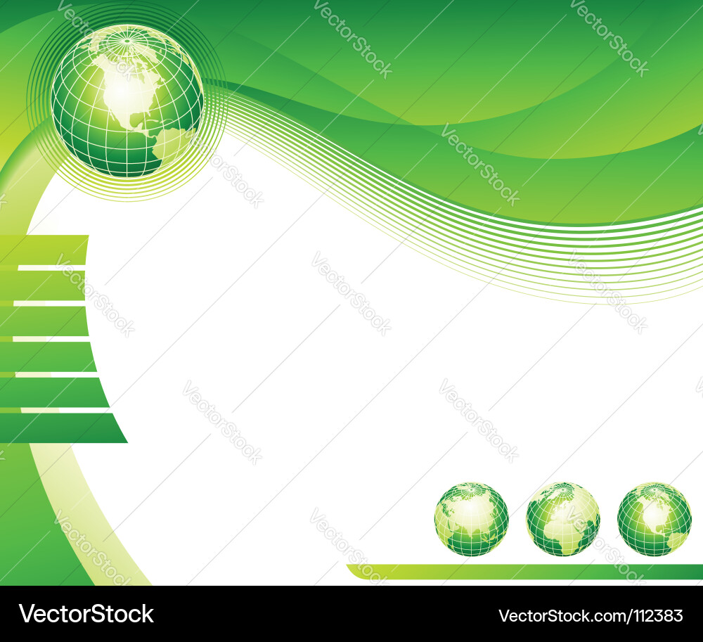 Global Globe Background vector image