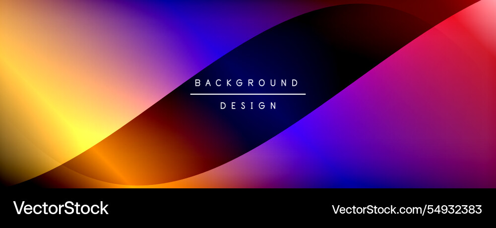 Gradient and shadow wave line geometric background Gradient and shadow wave line geometric background Vector Image