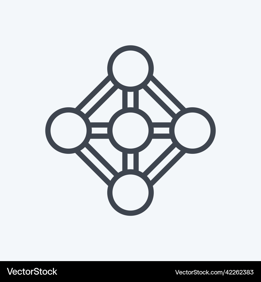 Icon deep learning suitable for data analytics vector image