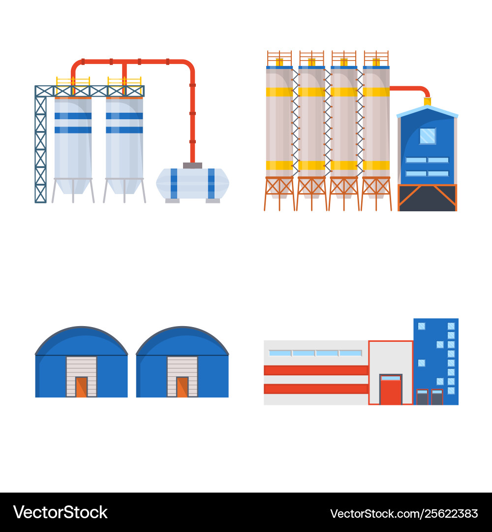 Isolated object industry and building symbol Isolated object industry and building symbol vector image