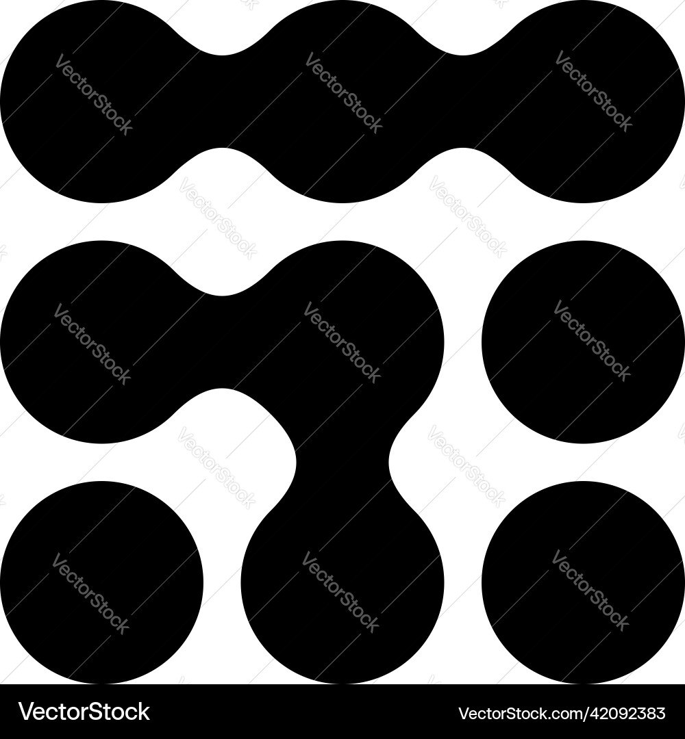 Metaball connected dots circles pattern texture Metaball connected dots circles pattern texture vector image
