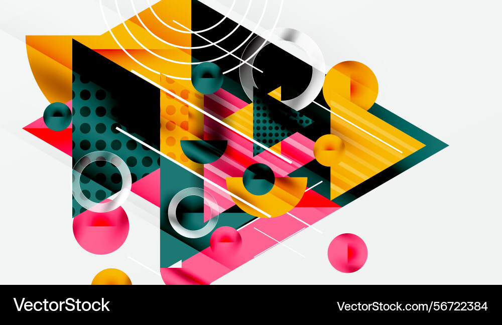 Abstract geometric composition shapes overlap Abstract geometric composition shapes overlap vector image