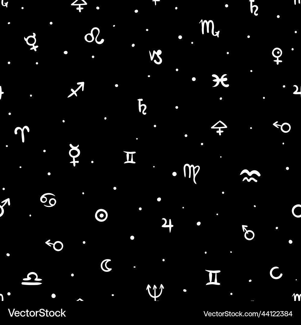 Geometric pattern with alchemy symbols Geometric pattern with alchemy symbols Vector Image