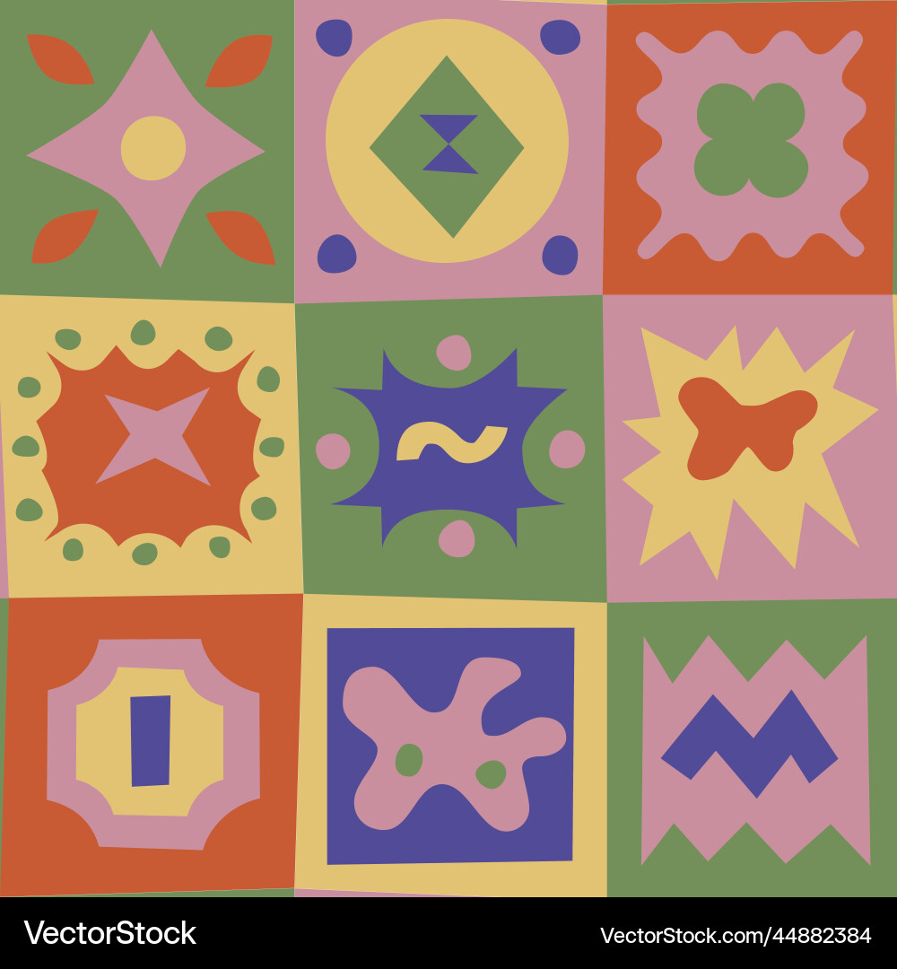 Patchwork seamless pattern Vector Image
