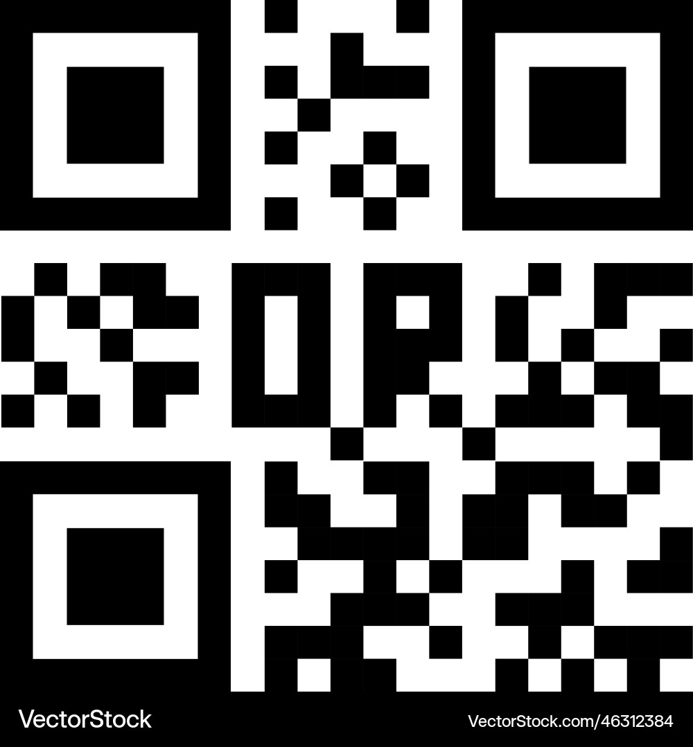 Qr code icon background digital scanning Qr code icon background digital scanning Vector Image