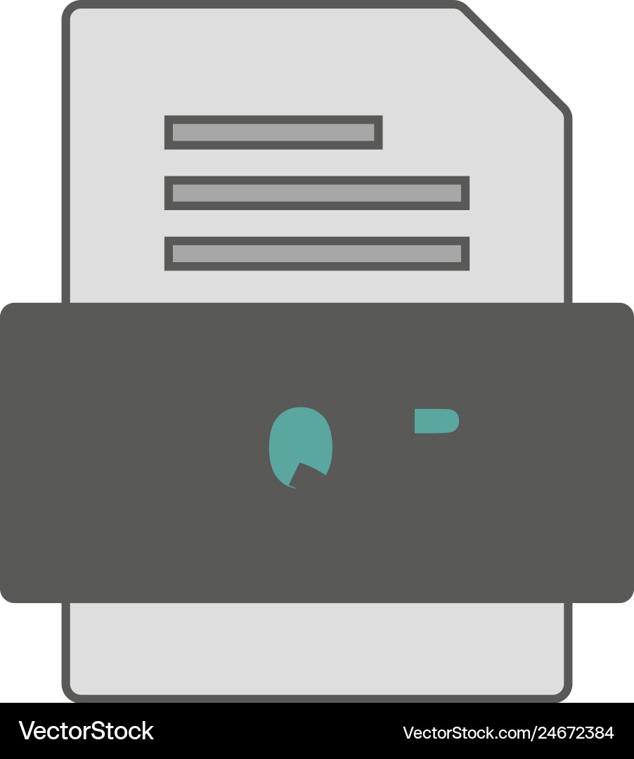 Qr file document icon vector image