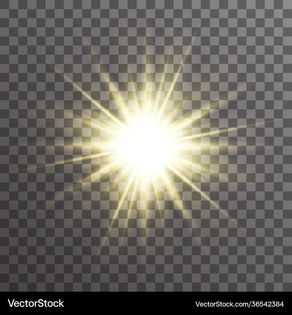 Sun light glow abstract ray starburst effect Sun light glow abstract ray starburst effect vector image
