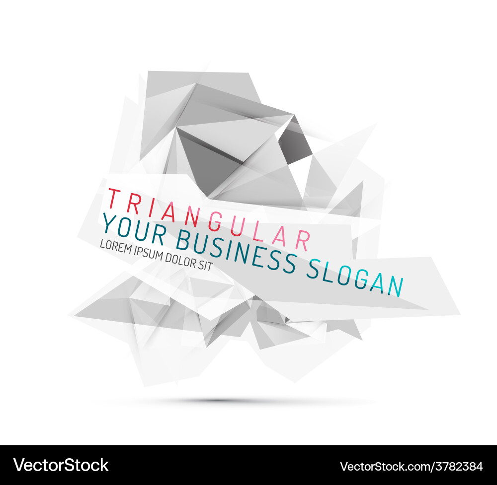 Triangular poly shape abstract background Vector Image
