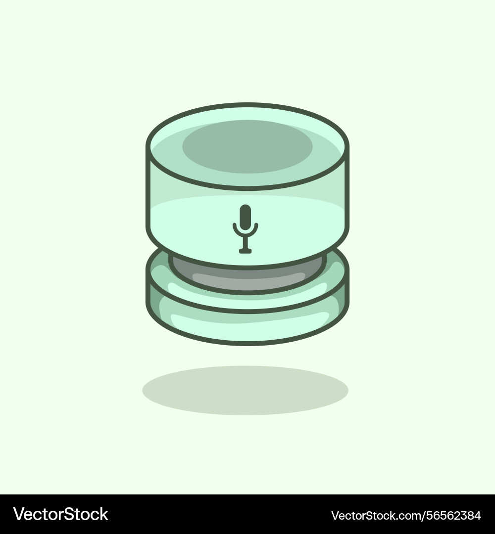 Voice assistant smart ai speaker virtual command t vector image