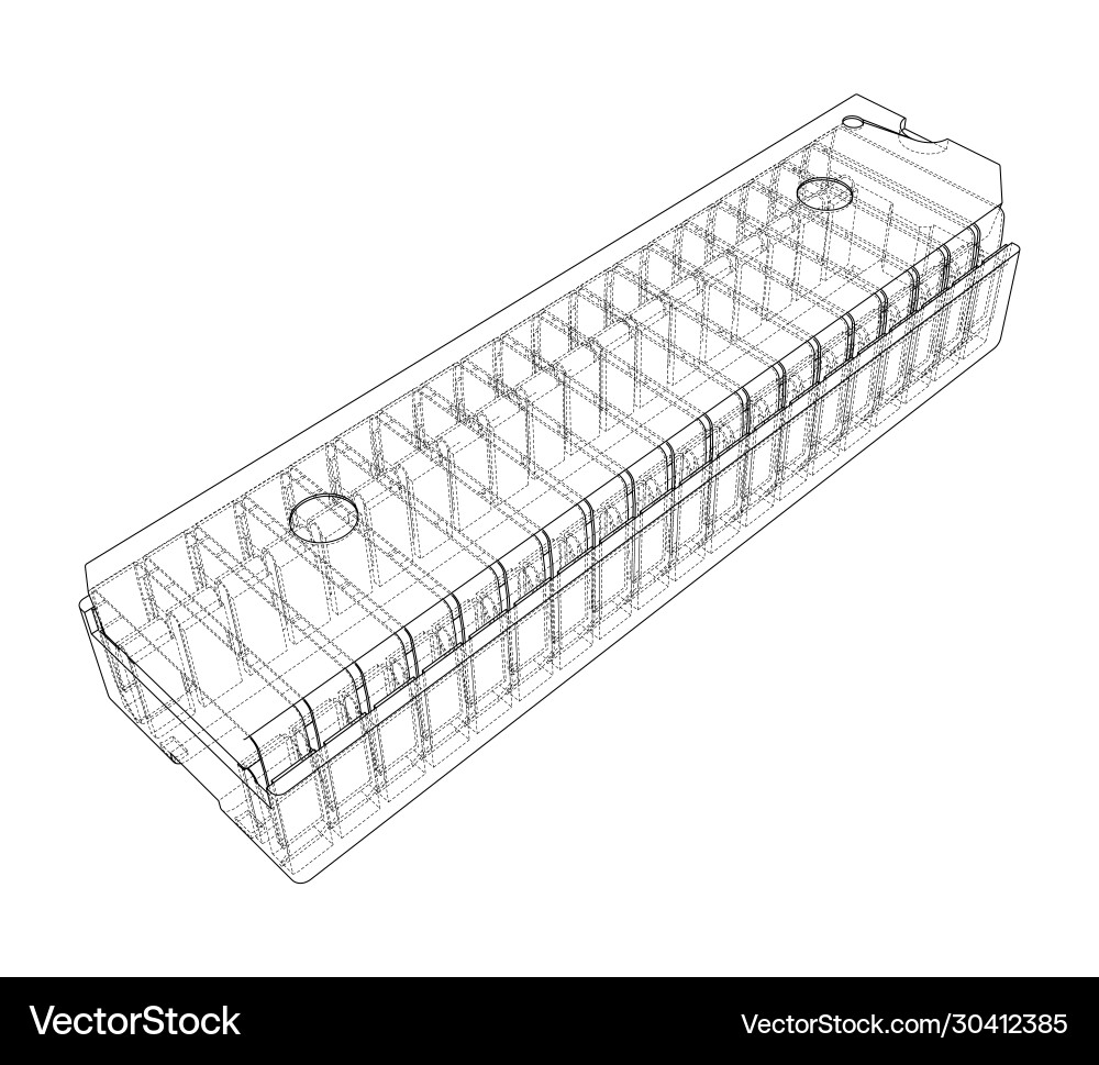 3d microchip rendering vector image