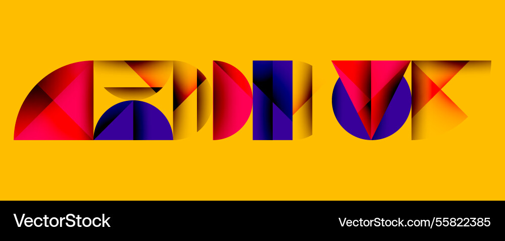 Abstract geometric background with layered vector image