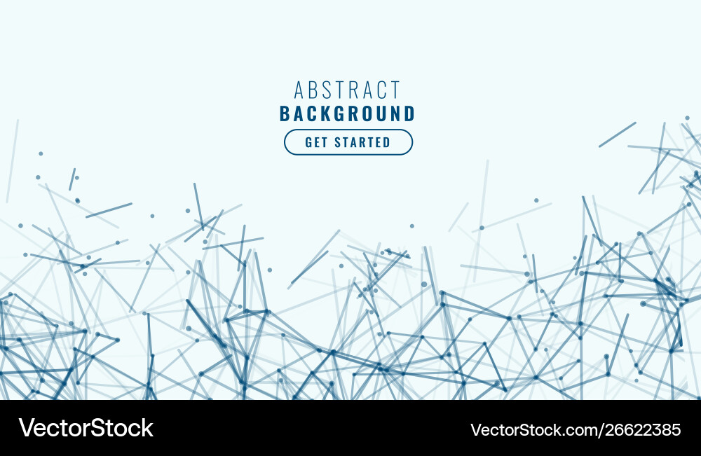 Abstract lines mesh low poly background vector image