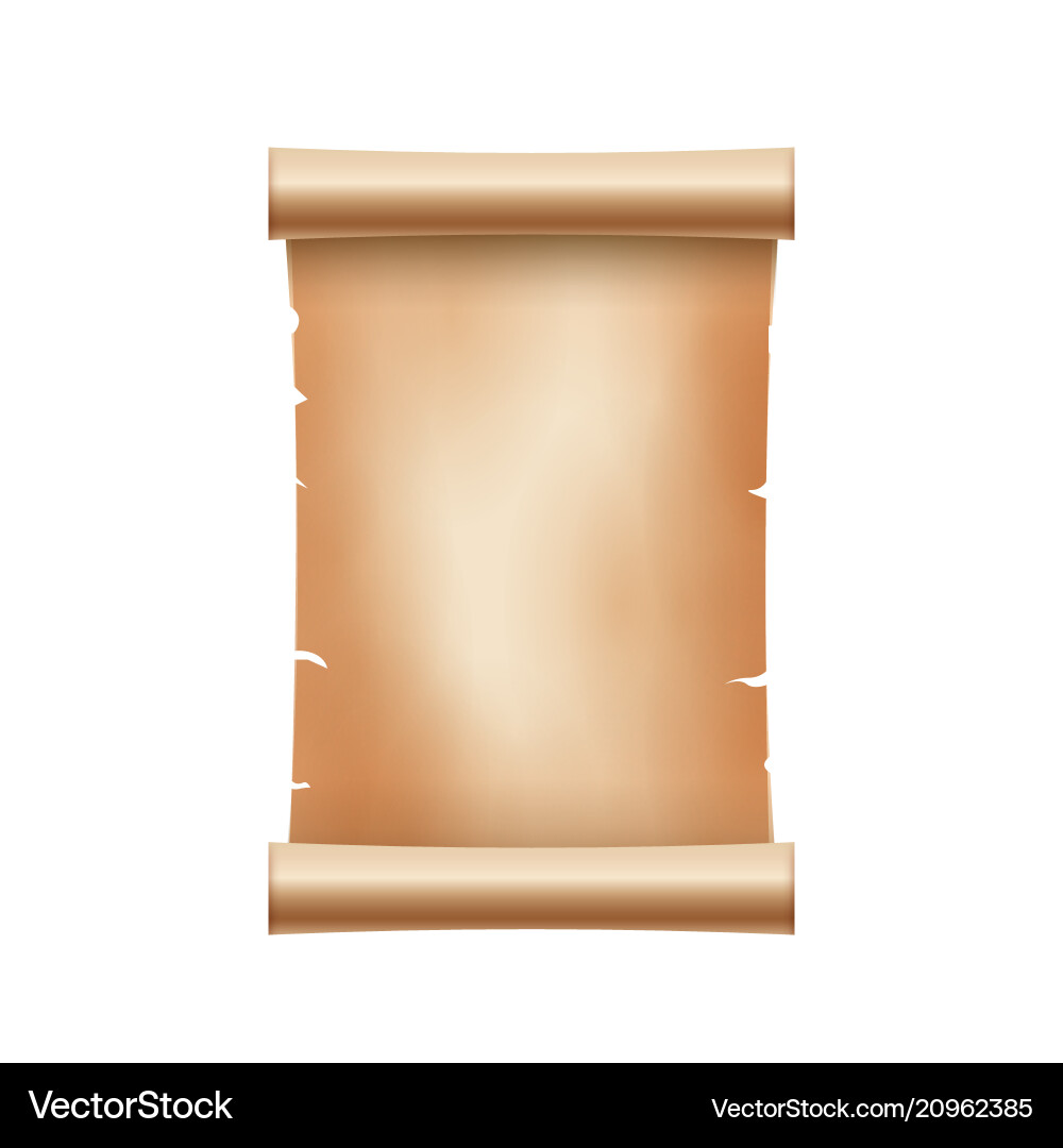 Ancient Scroll Paper - Text Placeholder vector image
