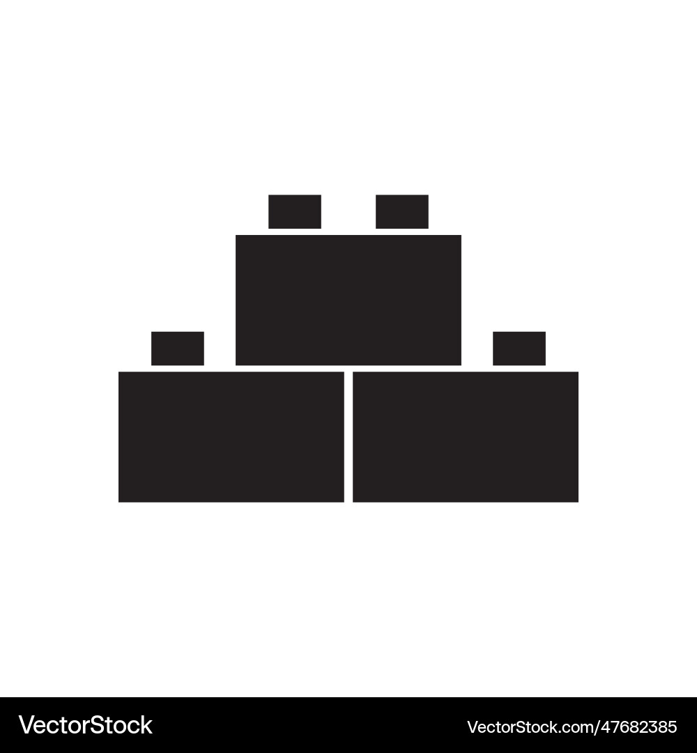 Building block icon Vector Image