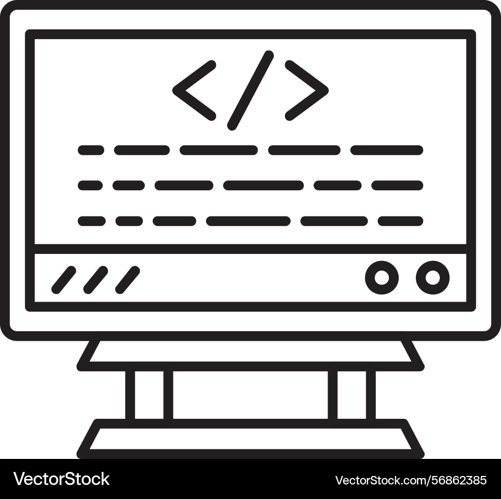 Coding icon vector image