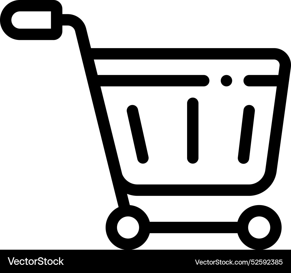 Commerce icon thin linear style design isolated Commerce icon thin linear style design isolated vector image