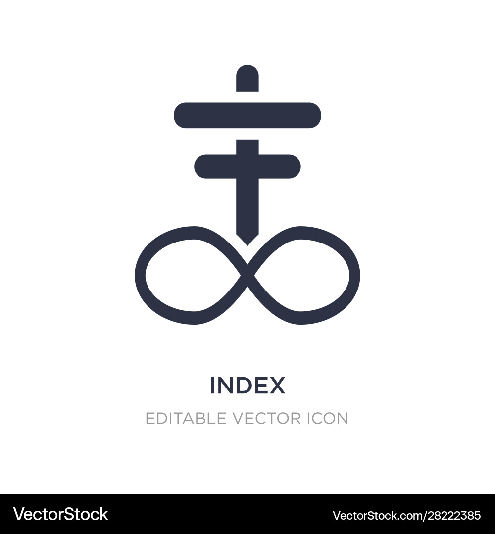 Index icon on white background simple element Index icon on white background simple element vector image