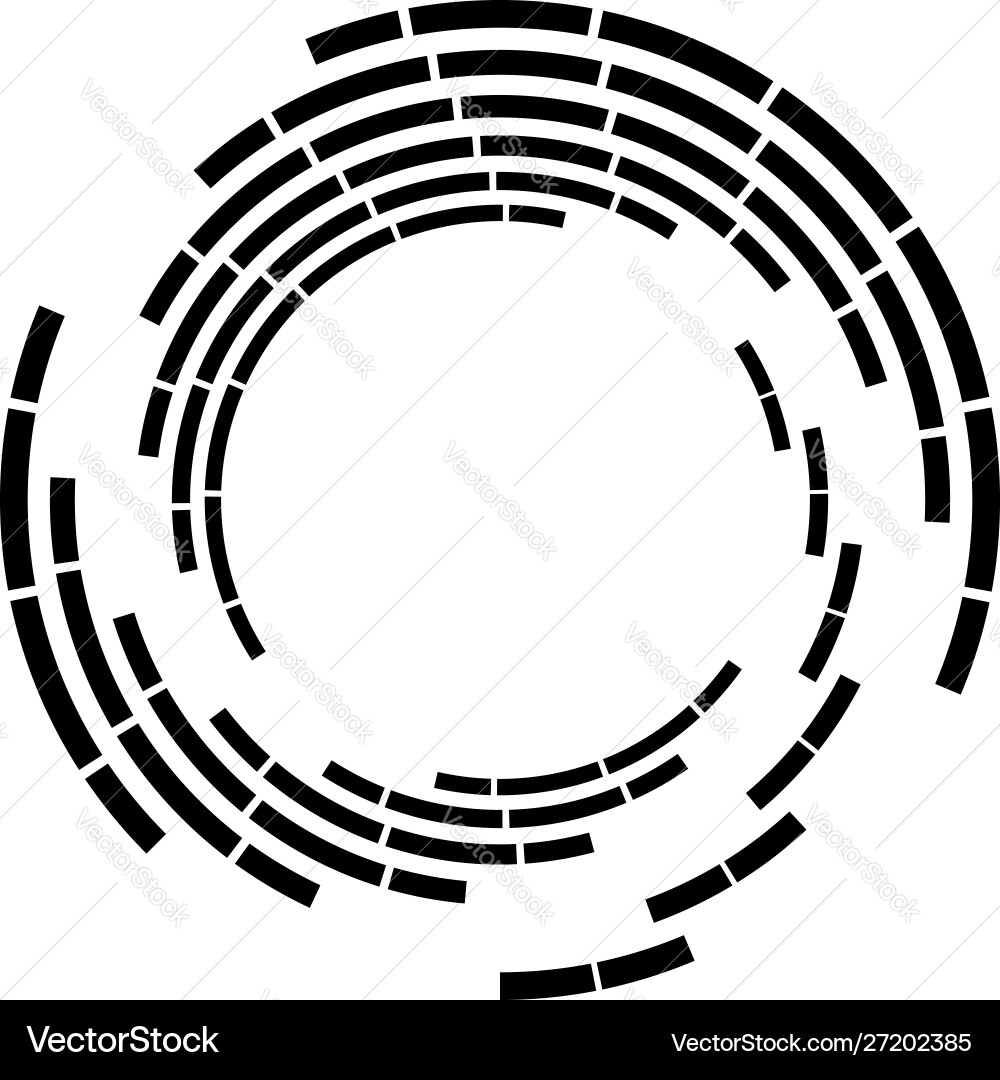 Rotating Circular Swirl vector image