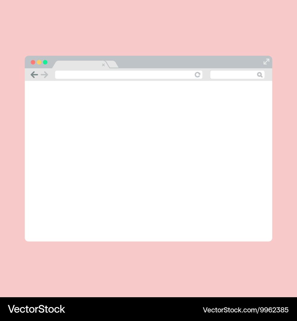 Web Browser Window vector image